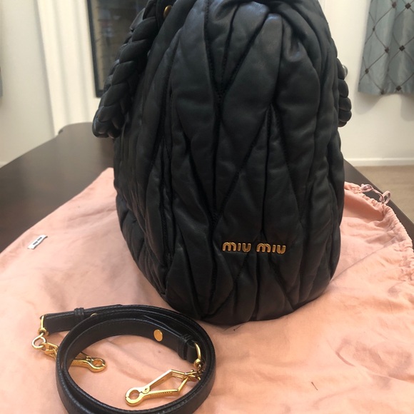 Authentic Miu Miu matalasse satchel/crossbody bag - Picture 8 of 9